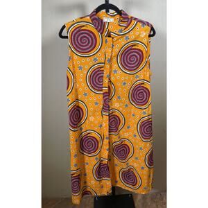 Zuri Snail Mail Sleeveless Dress Size Medium